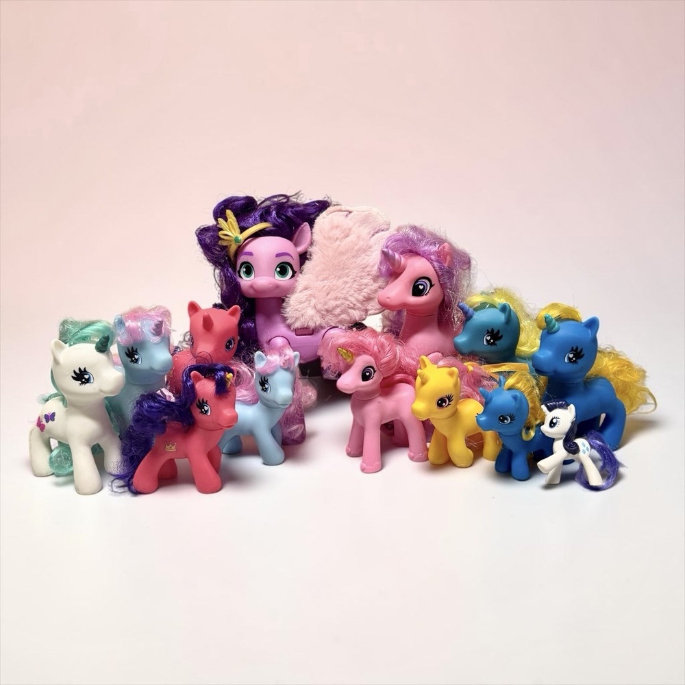My Little Pony Singing Star Princess Petals & Lot Of  12 Unicorn Ponies READ‎